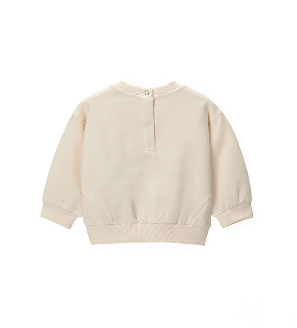 Girl - Crewneck sweatshirt 9 - 12 M Beige