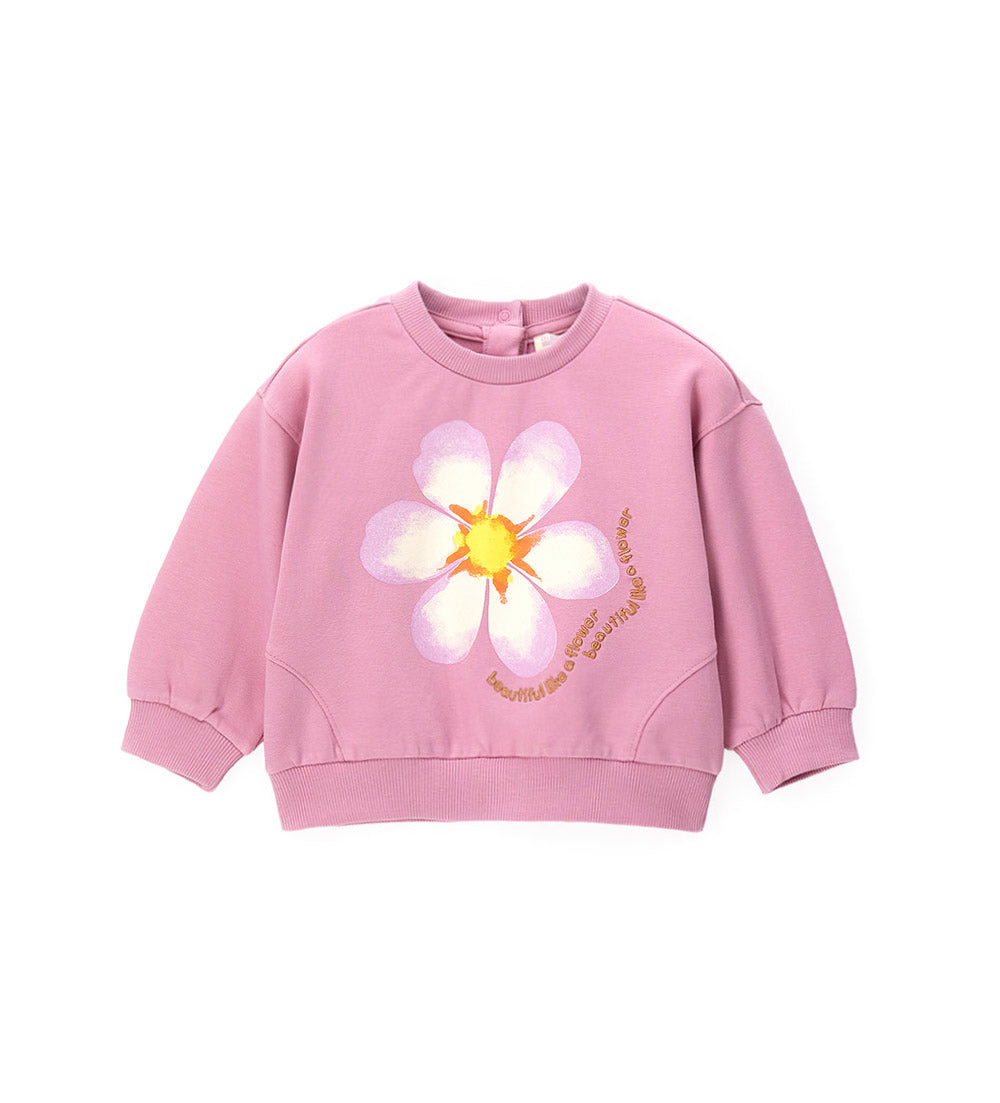 Girl - Crewneck sweatshirt 9 - 12 M Beige