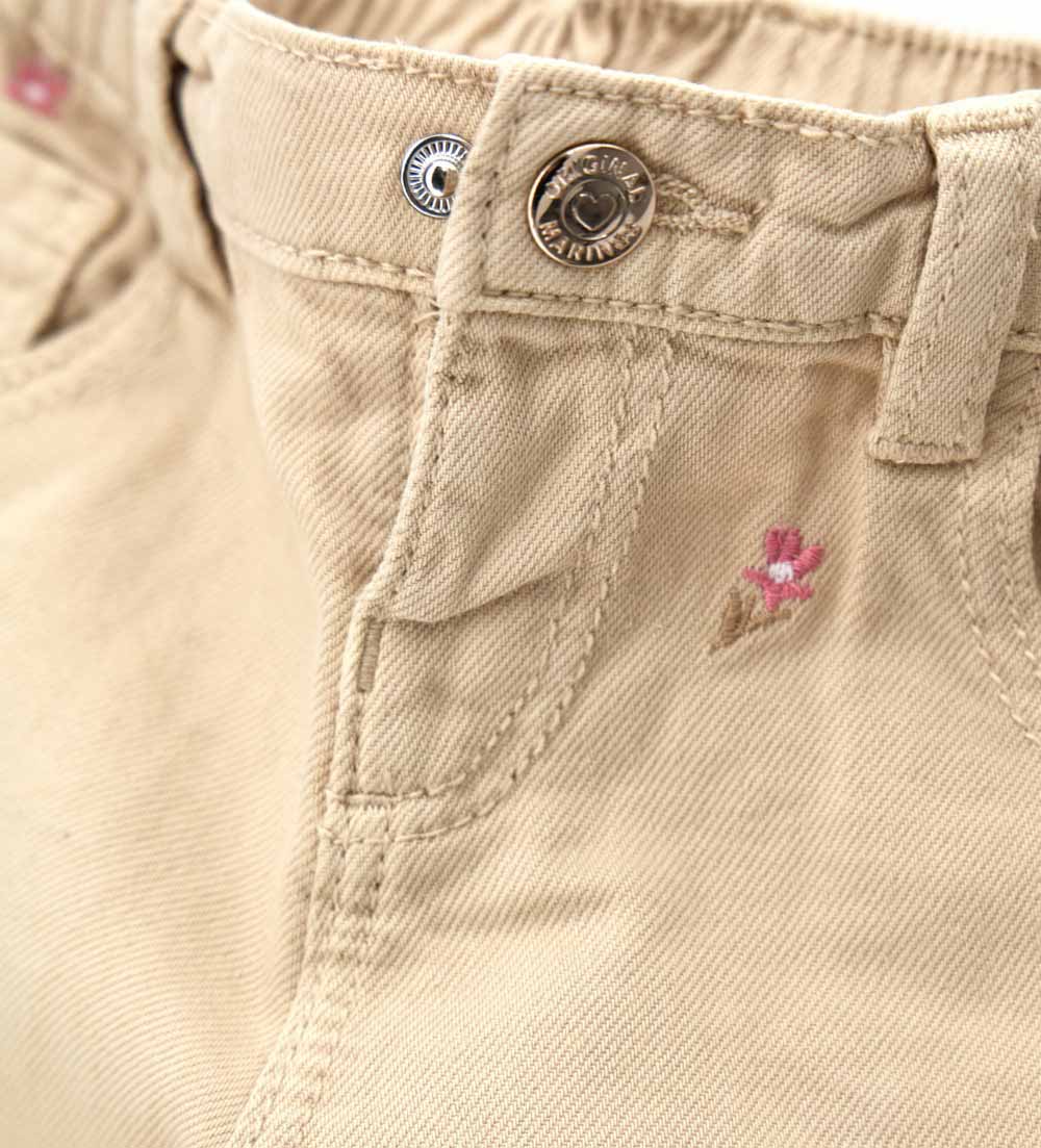Girl - Floral pants 9 - 12 M Beige