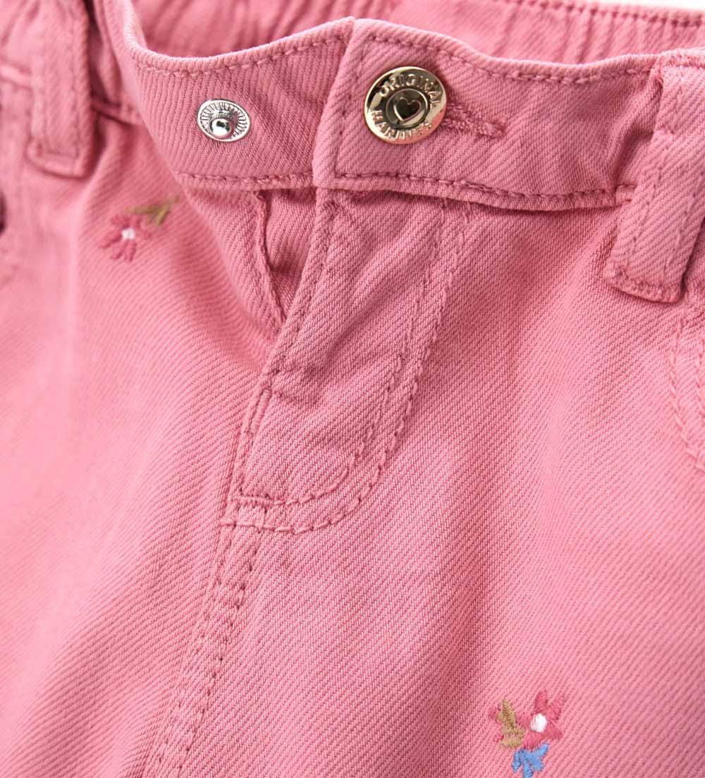 Girl - Floral pants 9 - 12 M Beige