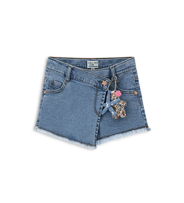 Girl - Denim shorts 9 - 12 M Denim