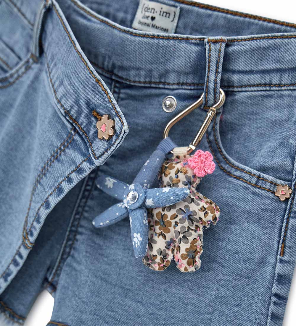 Girl - Denim shorts 9 - 12 M Denim