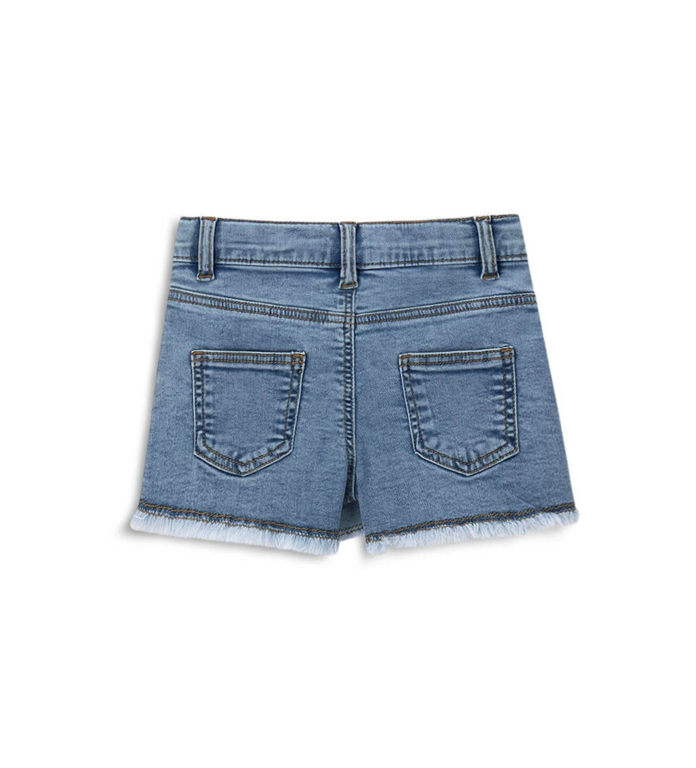Girl - Denim shorts 9 - 12 M Denim