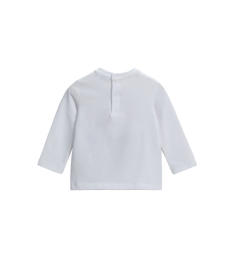 Girl - Glitter T-shirt White 9 - 12 M