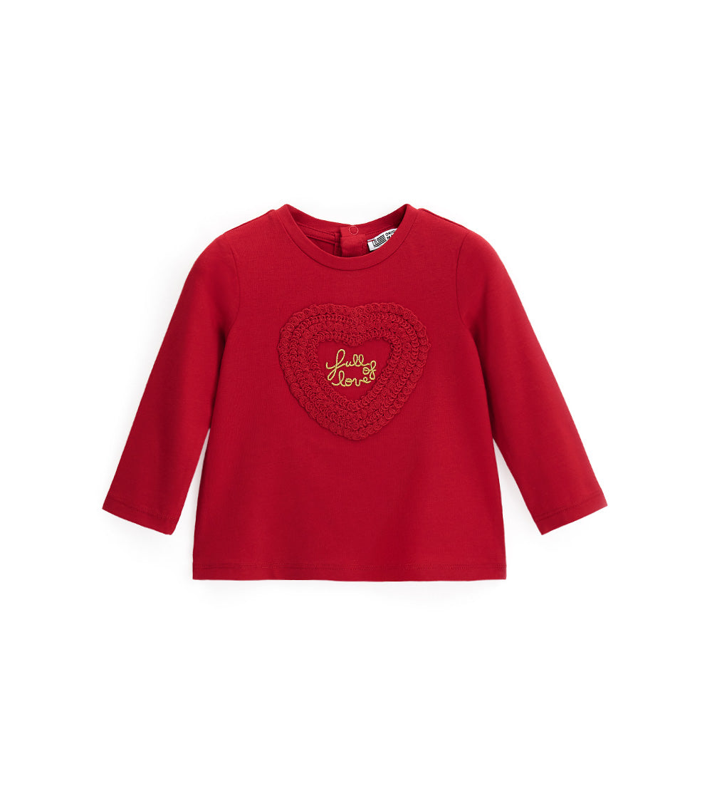 Girl - Glitter T-shirt White 9 - 12 M