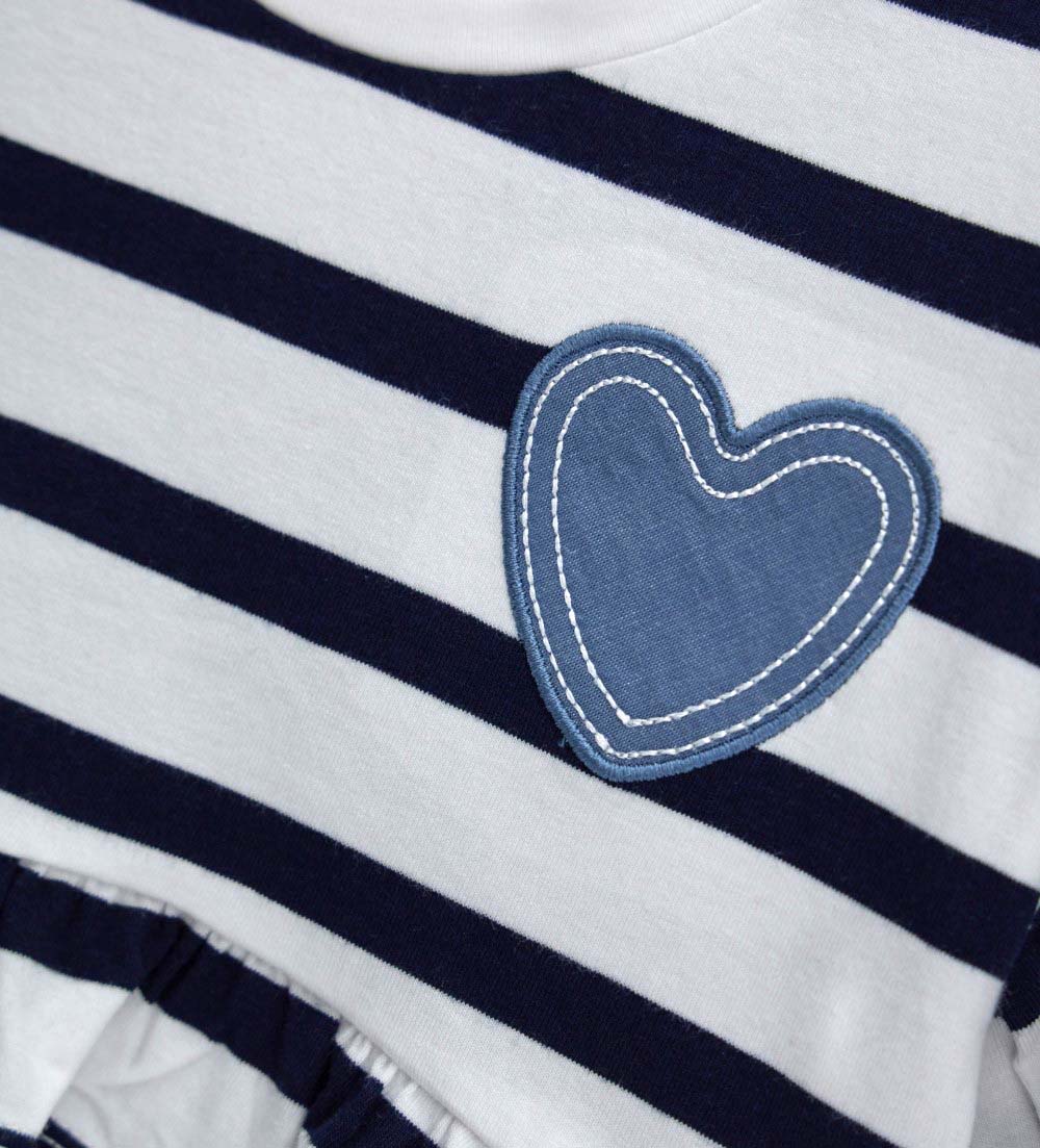 Girl - T-shirt with heart Red 9 - 12 M