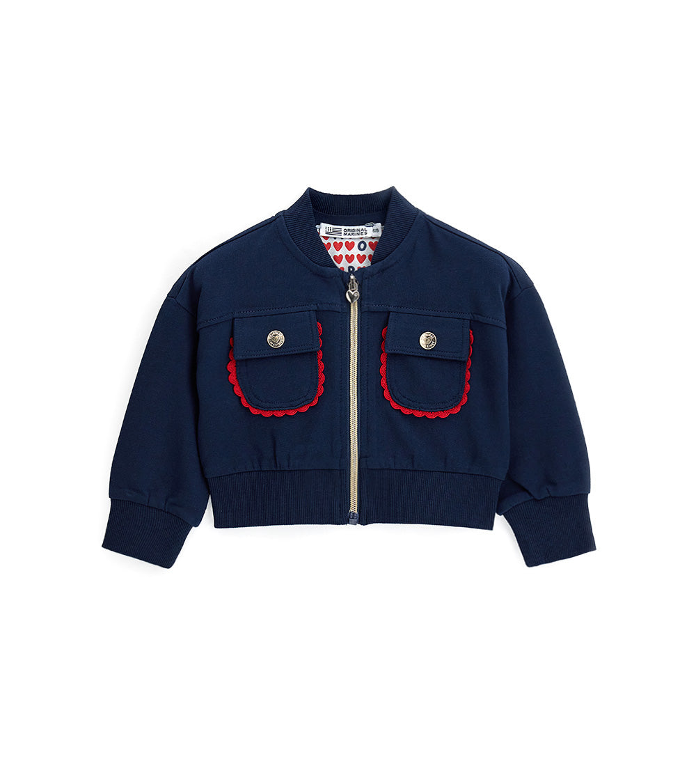 Girl - Zip-up sweatshirt Blue 9 - 12 M