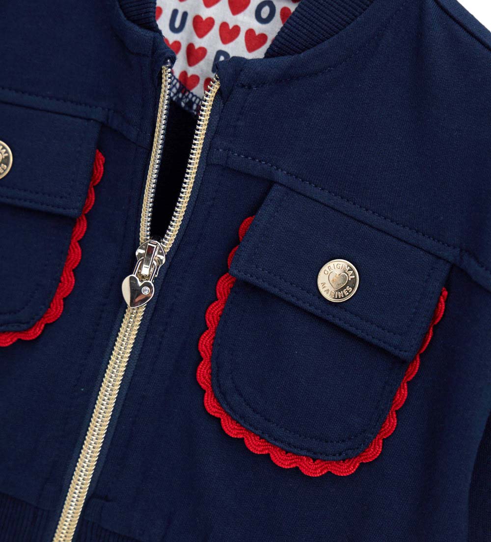 Girl - Zip-up sweatshirt Blue 9 - 12 M