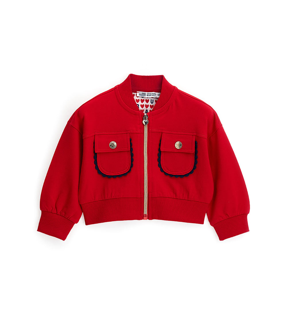 Girl - Zip-up sweatshirt Blue 9 - 12 M