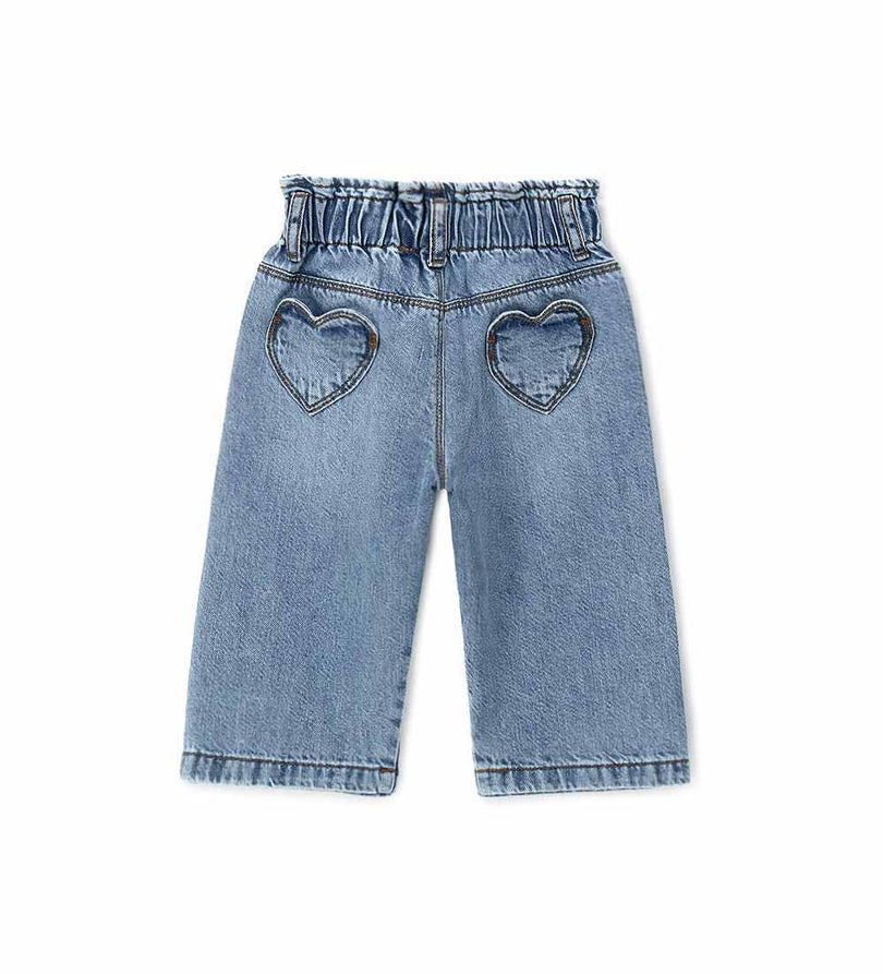 Girl - Jeans with heart pockets
