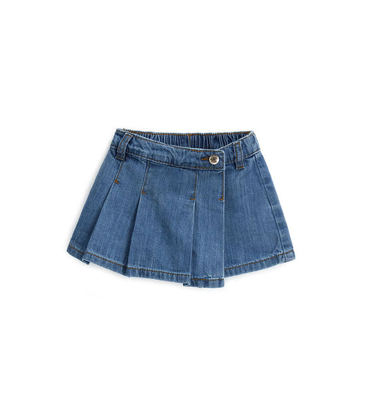 Girl - Denim culottes Denim 9 - 12 M