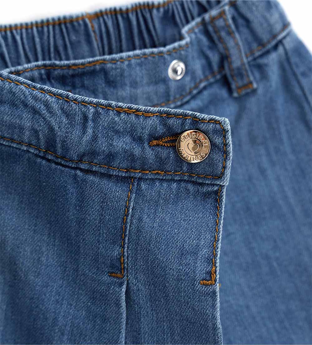 Girl - Denim culottes Denim 9 - 12 M
