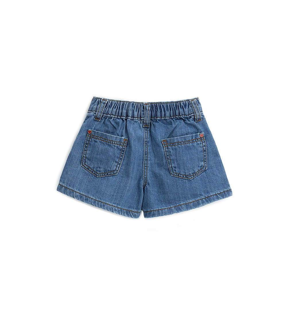 Girl - Denim culottes Denim 9 - 12 M