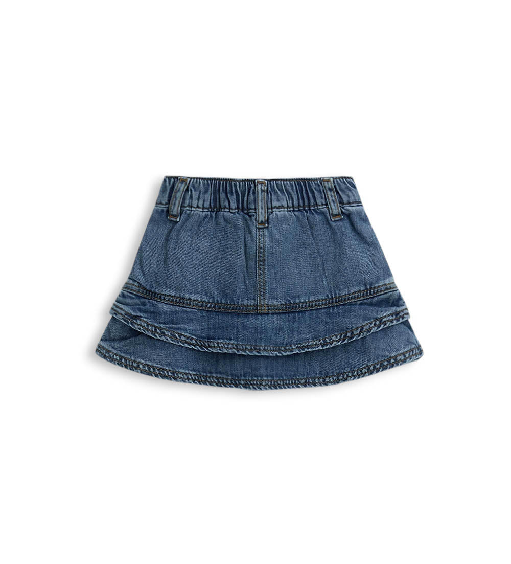 Girl - Denim skirt Denim 9 - 12 M
