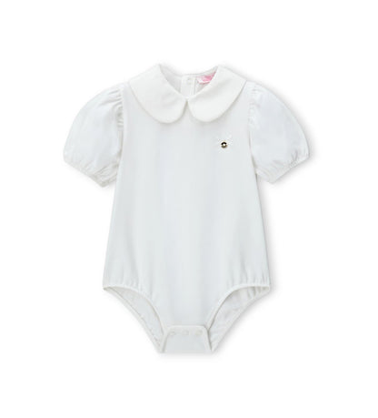 Girl - Bodysuit with Bow 9 - 12 M White