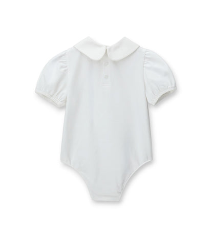 Girl - Bodysuit with Bow 9 - 12 M White