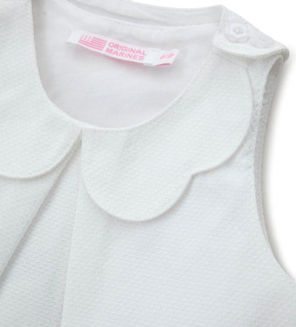 Girl - Armhole blouse 9 - 12 M White