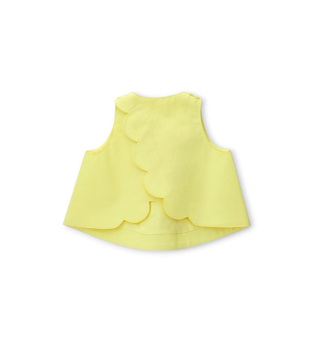 Girl - Armhole blouse 9 - 12 M White