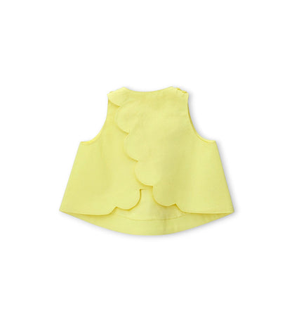 Girl - Armhole blouse 9 - 12 M White