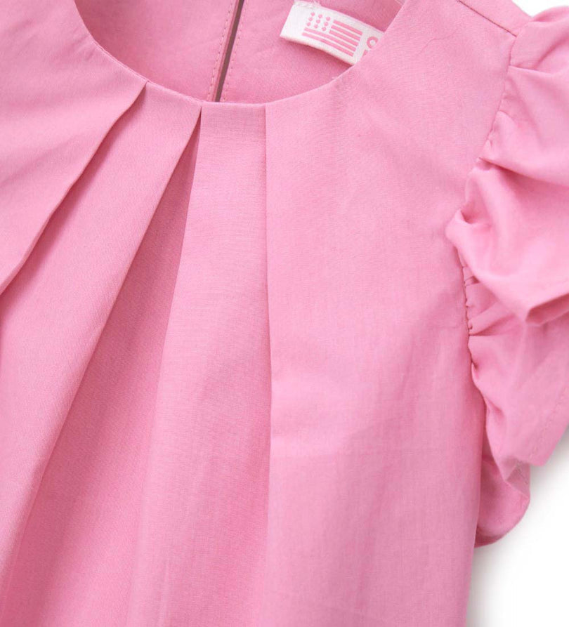 Girl - Ruffled Blouse 9 - 12 M Pink