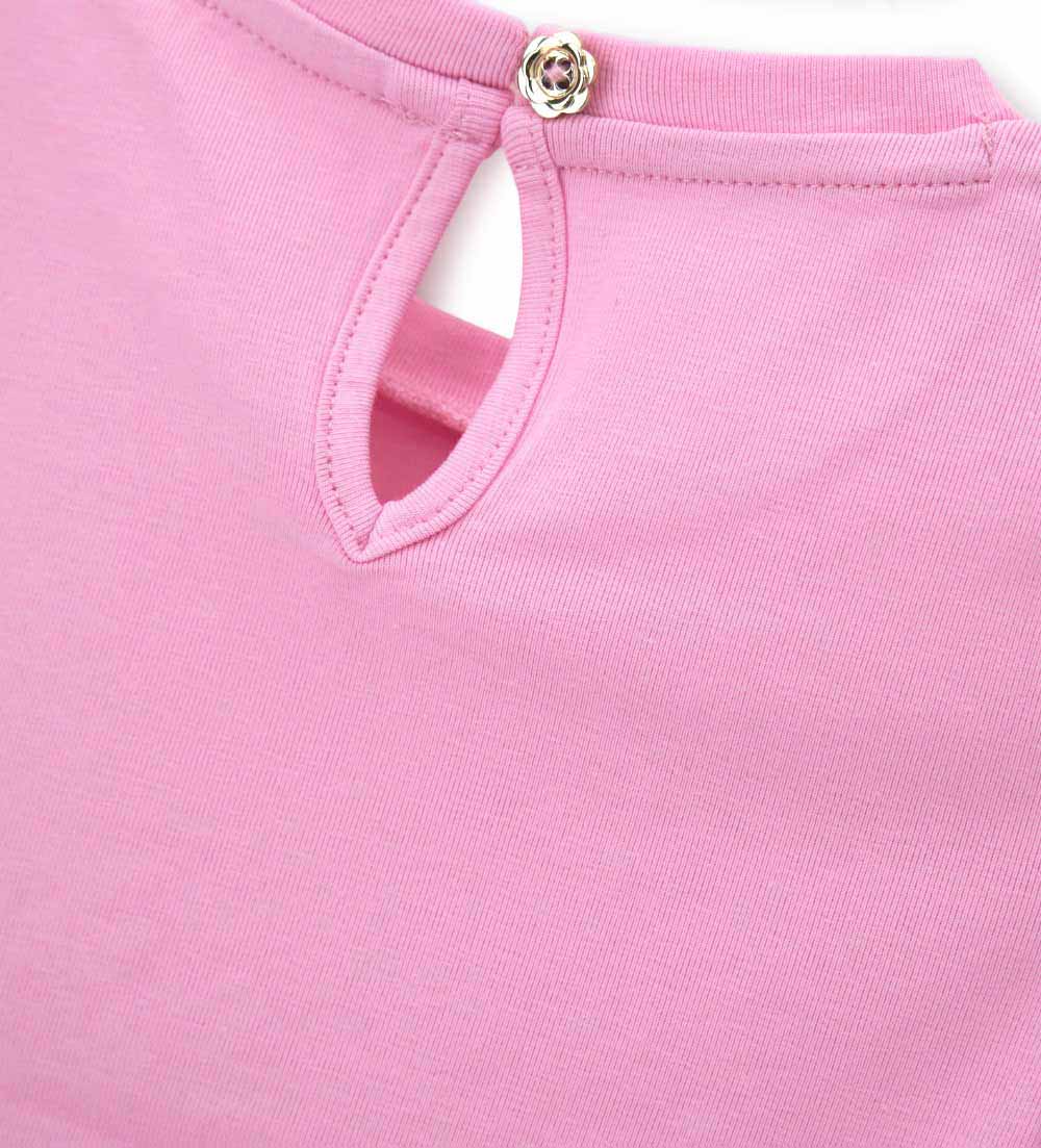 Girl - T-shirt with rhinestones 9 - 12 M White