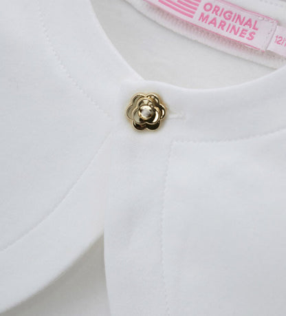 Girl - Interlock Shrug 9 - 12 M White
