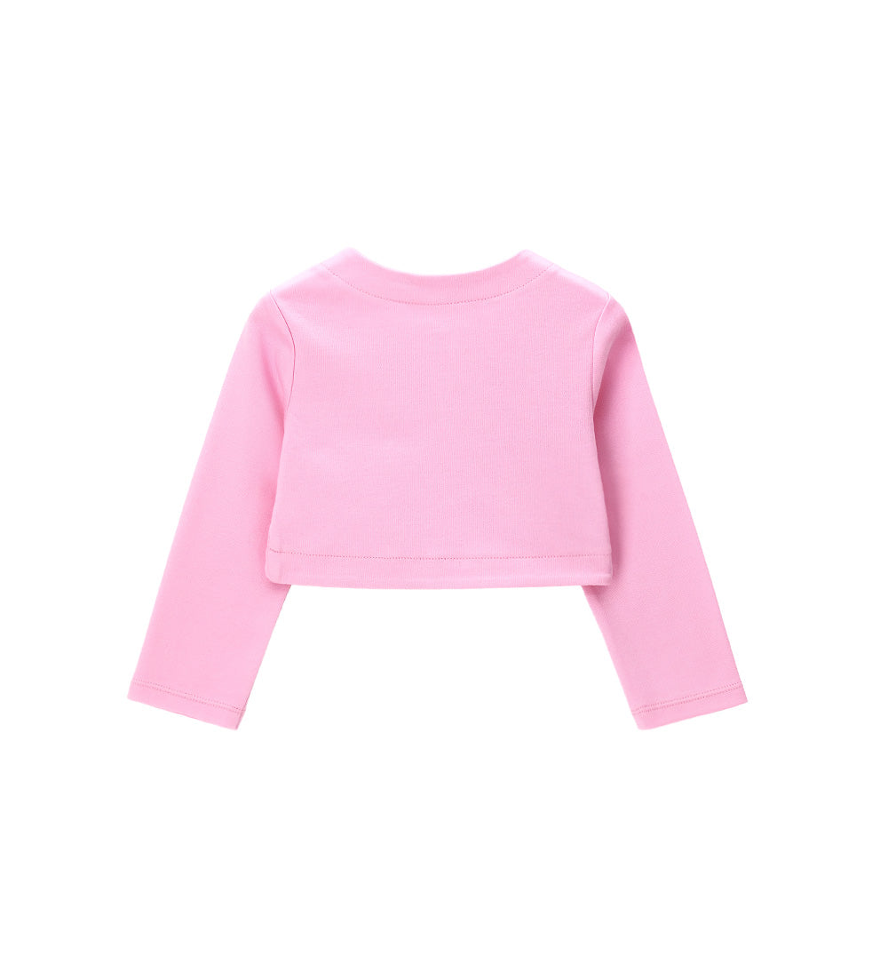 Girl - Interlock Shrug 9 - 12 M White