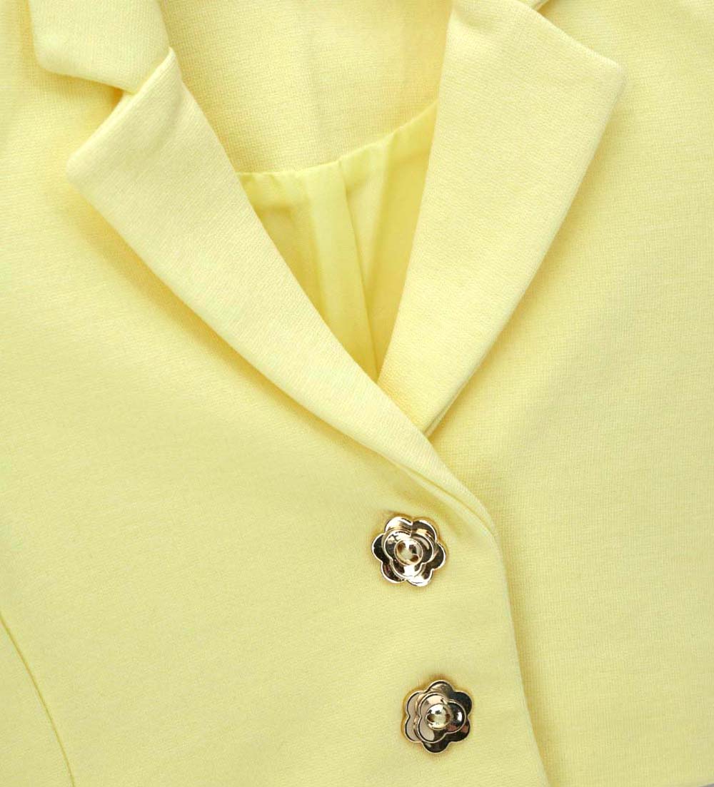 Girl - Milanese stitch jacket 9 - 12 M Yellow