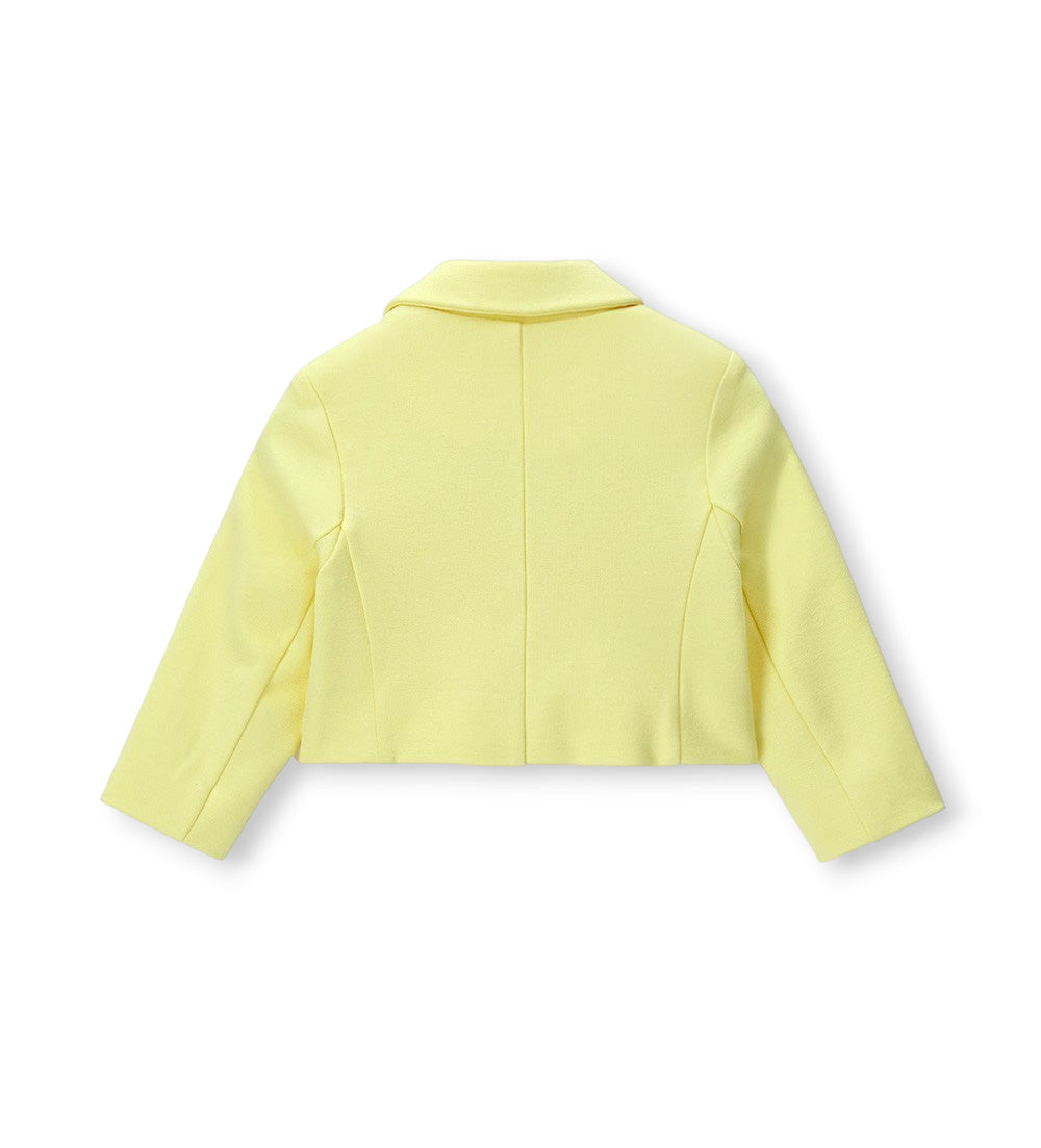 Girl - Milanese stitch jacket 9 - 12 M Yellow