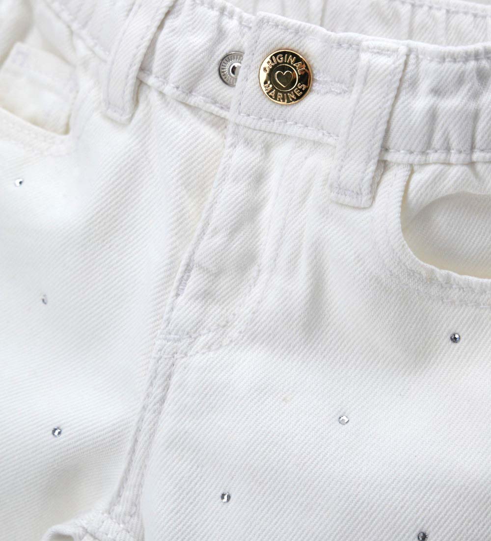 Girl - Wide leg pants 9 - 12 M White