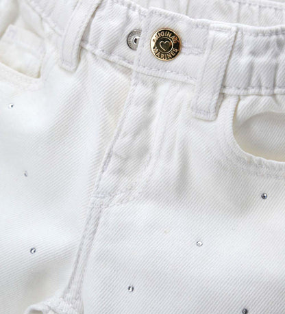 Girl - Wide leg pants 9 - 12 M White