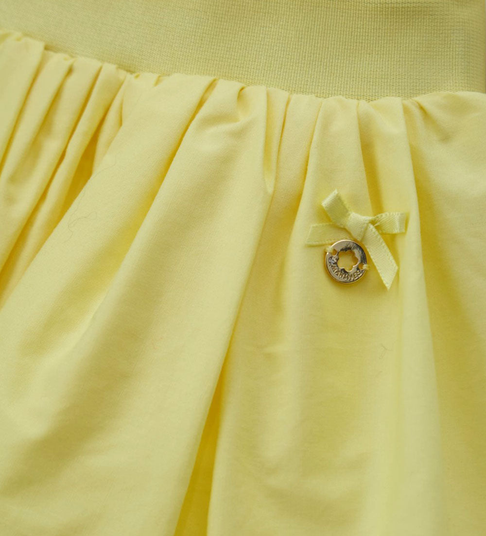 Girl - Skirt with charm 9 - 12 M Yellow