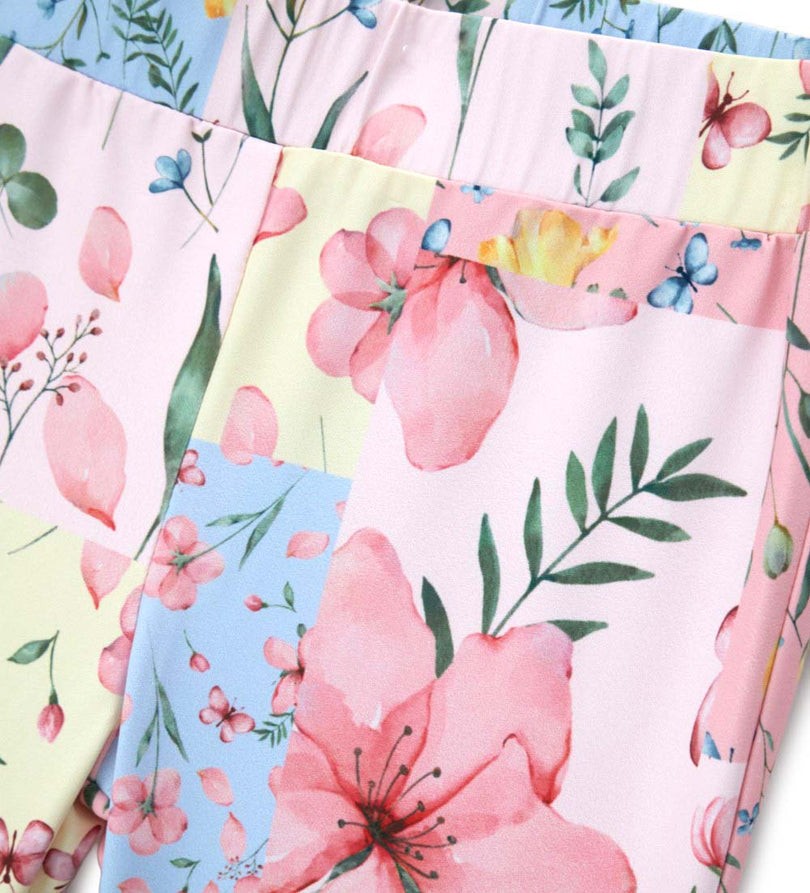Girl - Printed flare leggings