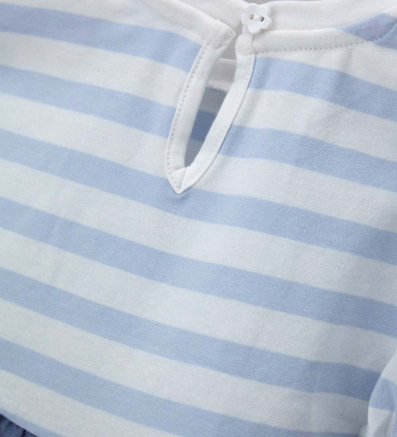 Girls' Ruffle T-shirt 18 - 24 M White - 18 -24 M | Original Marines UAE