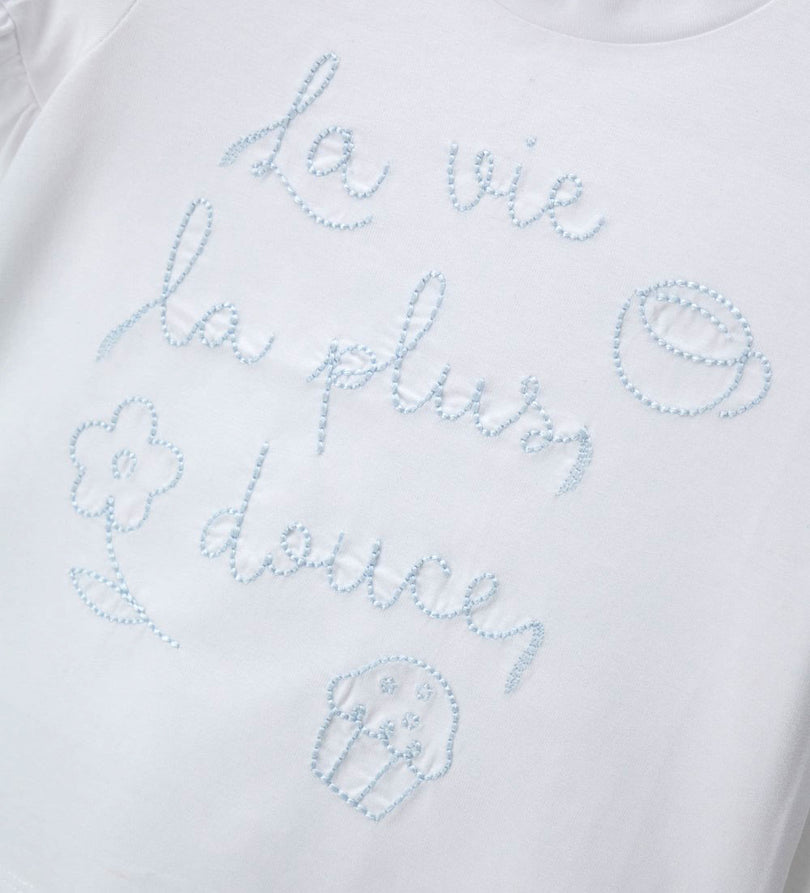 Girl - Short Sleeve Ruffle T-shirt