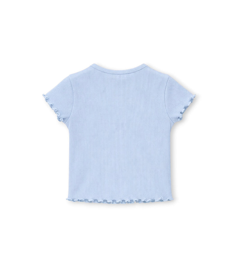 Girls' Ribbed T-shirt 18 - 24 M Blue - 18 -24 M | Original Marines UAE