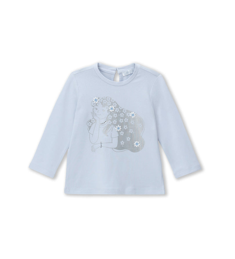 Girl - Metallic print T-shirt