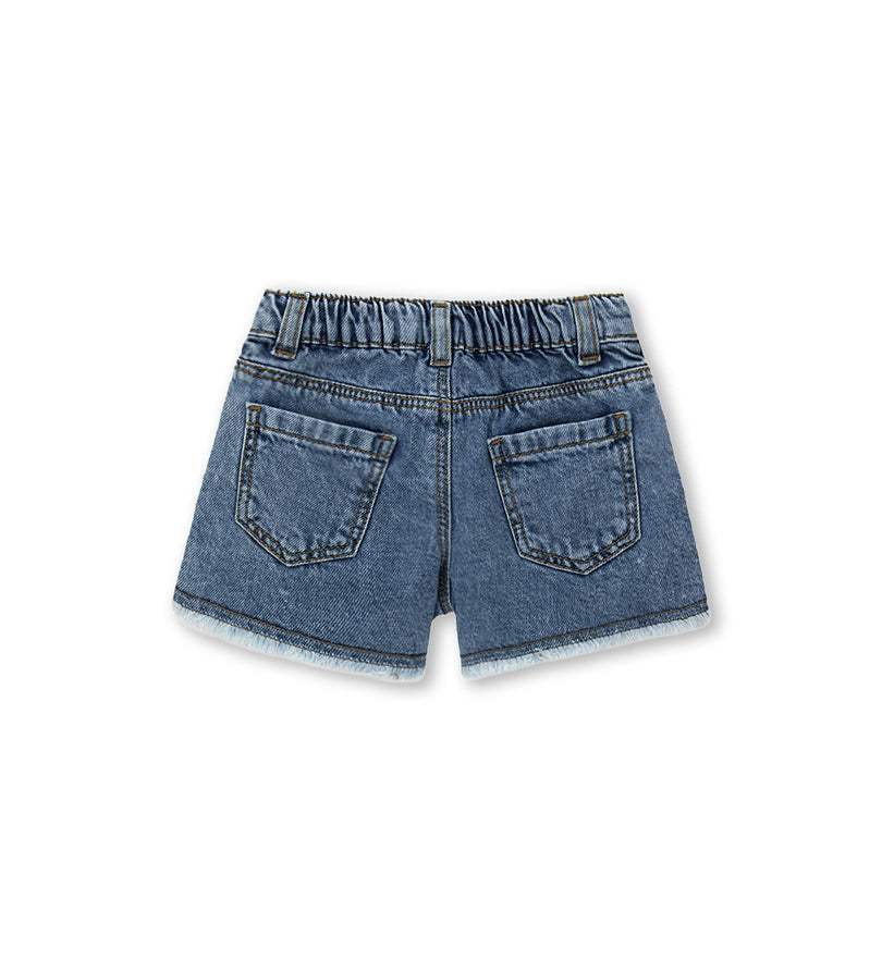 Girl - Denim bermuda shorts