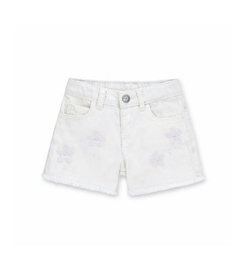 Girl - Bermuda shorts with embroidery