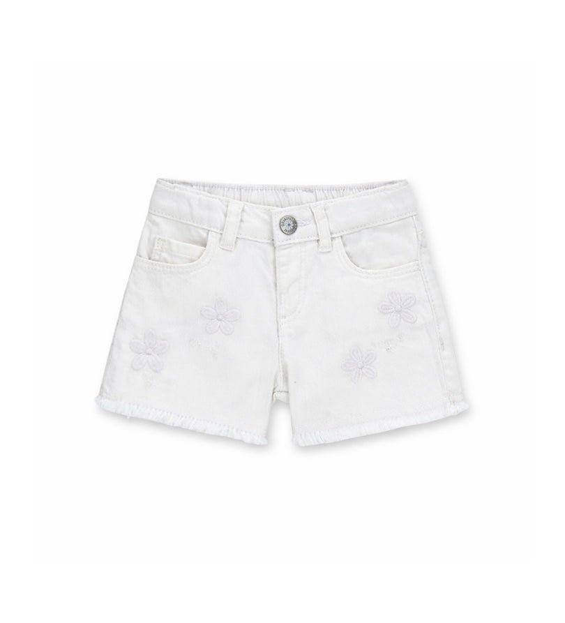 Girl - Bermuda shorts with embroidery