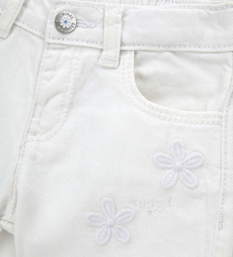 Girl - Bermuda shorts with embroidery