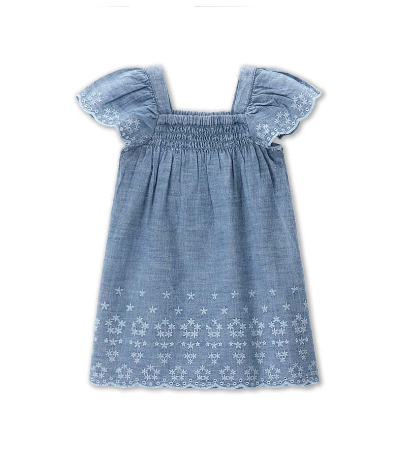 Girl - Dress with embroidery 6 - 9 M