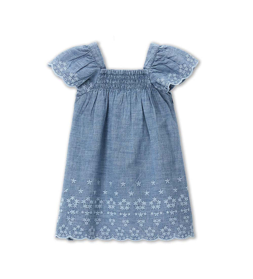 Girl - Dress with embroidery 6 - 9 M