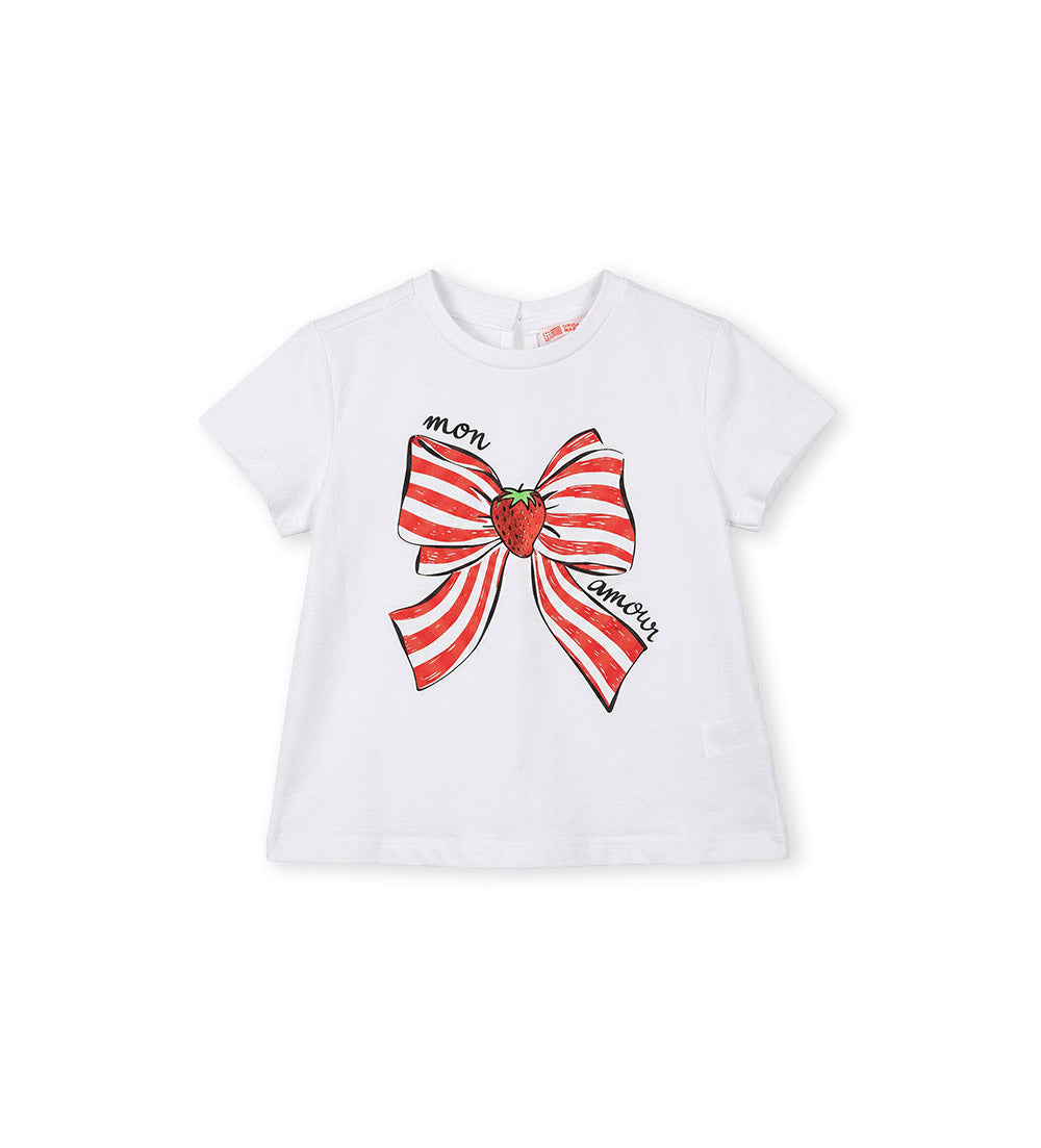 Girl - Glitter T-shirts 9 - 12 M White