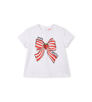Girl - Glitter T-shirts 9 - 12 M White