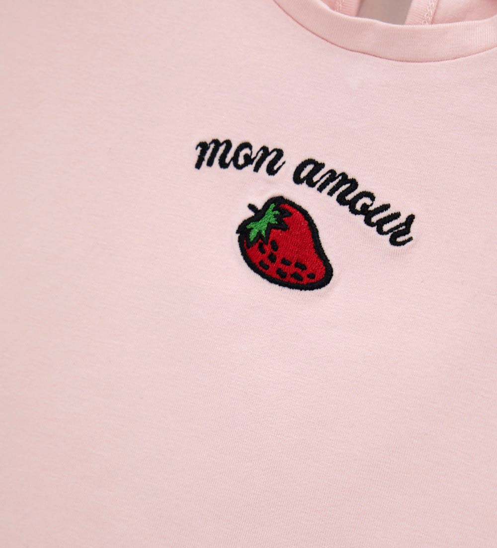 Girl - T-shirt with band 9 - 12 M White