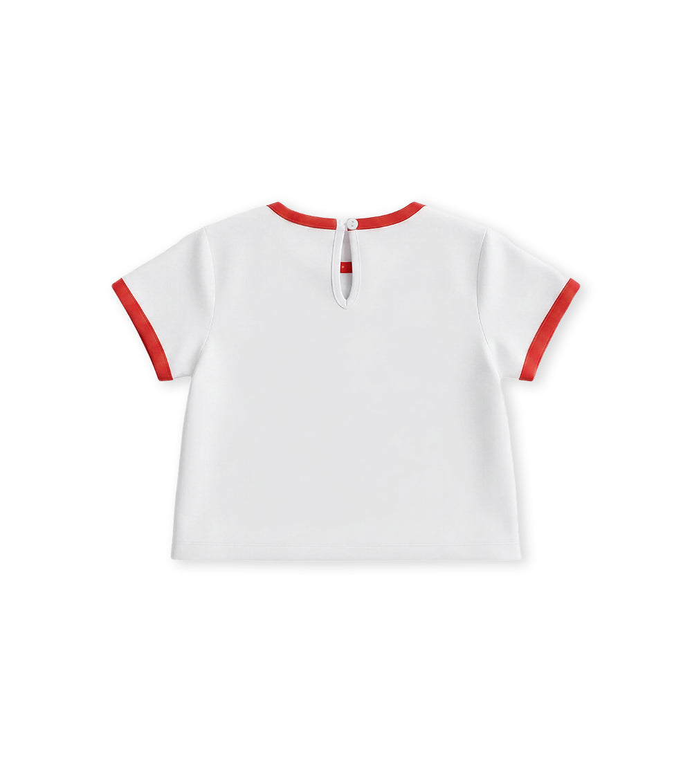 Girl - Printed T-shirt 9 - 12 M White