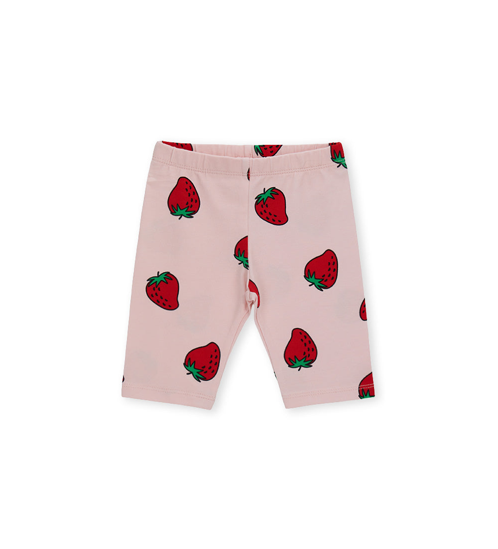 Girl - Strawberry leggings 9 - 12 M Pink