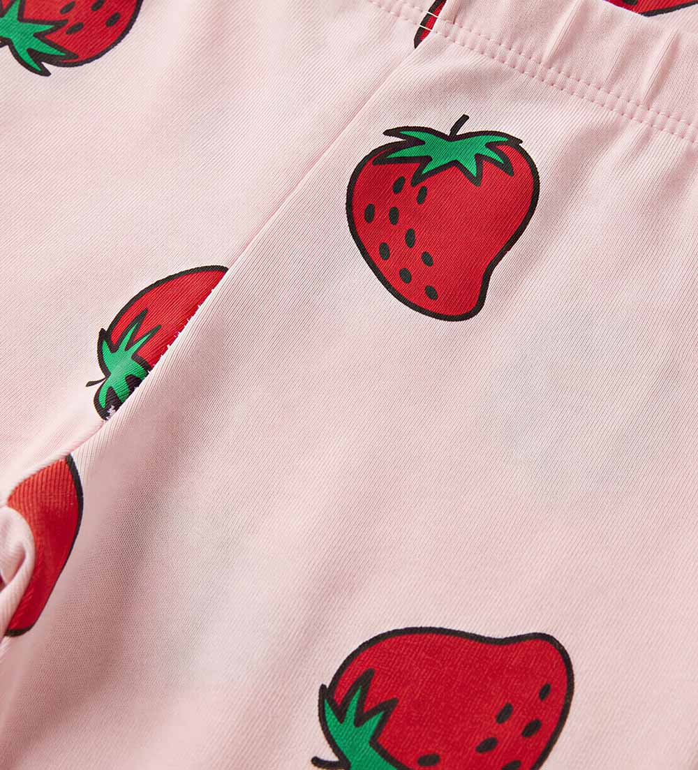 Girl - Strawberry leggings 9 - 12 M Pink