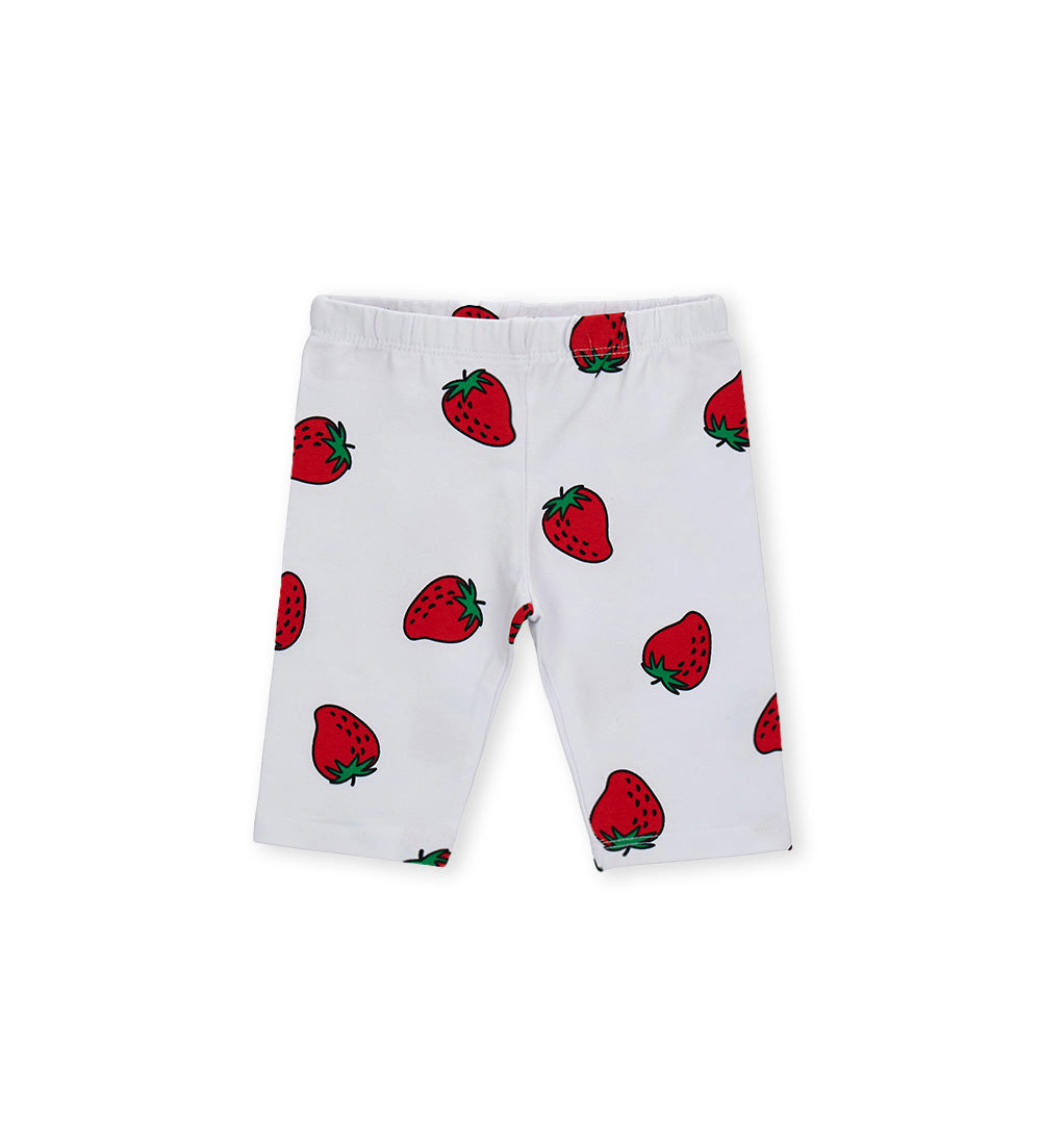 Girl - Strawberry leggings 9 - 12 M Pink